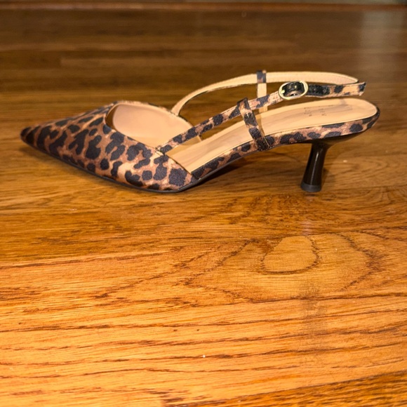 Leopard Print Slingback Flats - Picture 2 of 4